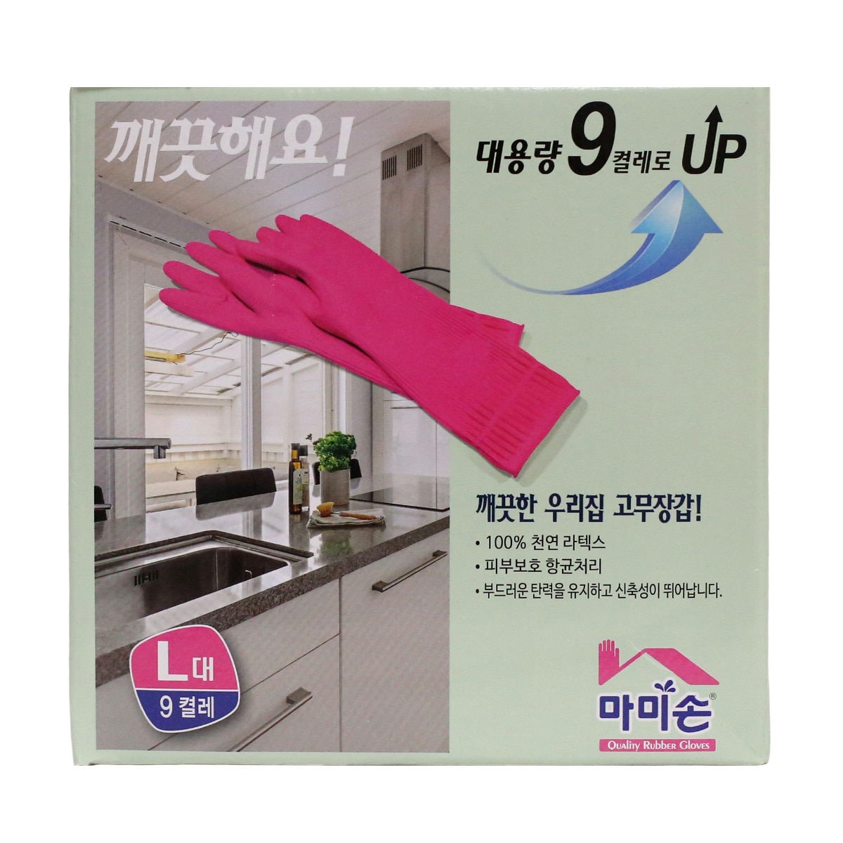 마미손 고무장갑 대형 9입 또는 중형 12입
