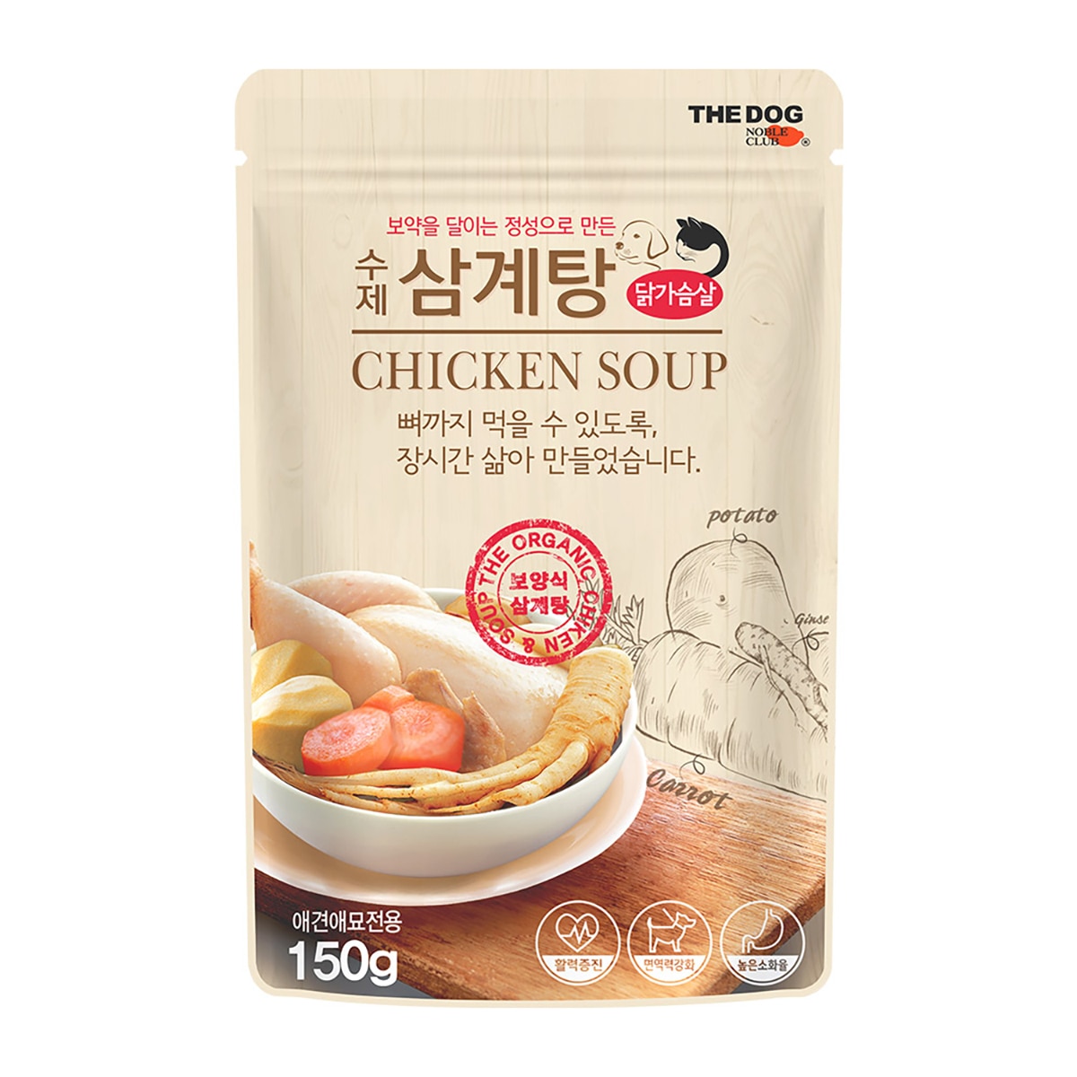 더독애견애묘 수제 삼계탕/북어국 150g x 10 더독애견애묘 수제 삼계탕/북어국 150g x 10