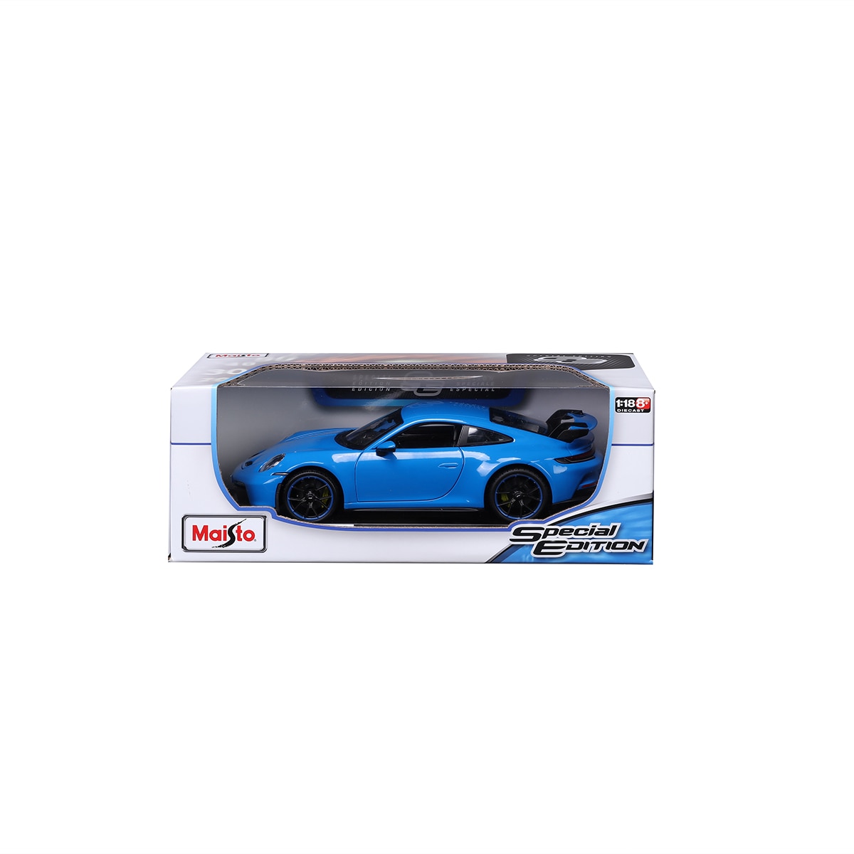 마이스토 장식용 1:18 축소 자동차 - 포르쉐 911 GT3(블루)