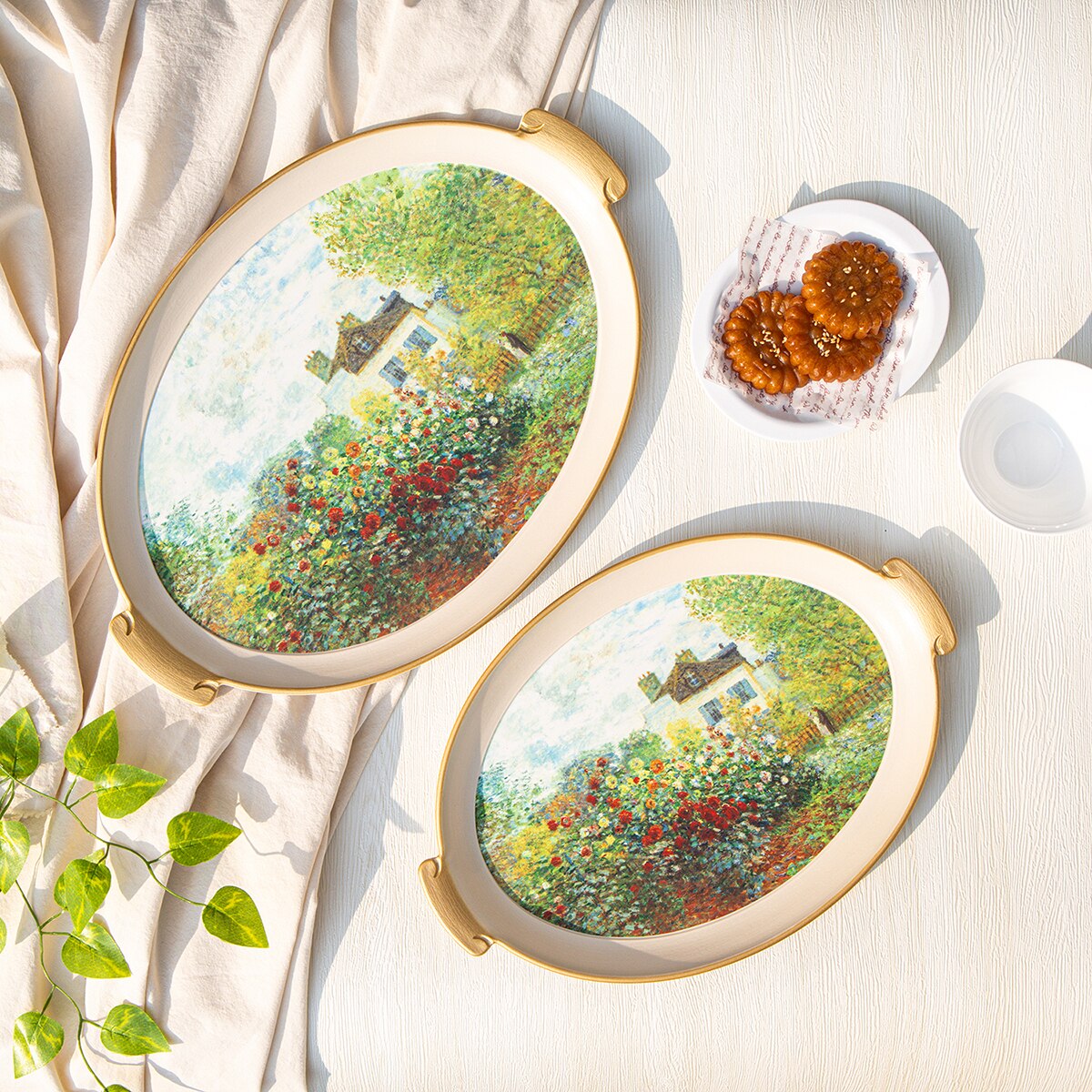 내셔널헤리티지 명화 쟁반 세트 2P - 모네 정원 내셔널헤리티지 명화 쟁반 세트 2P - 모네 정원