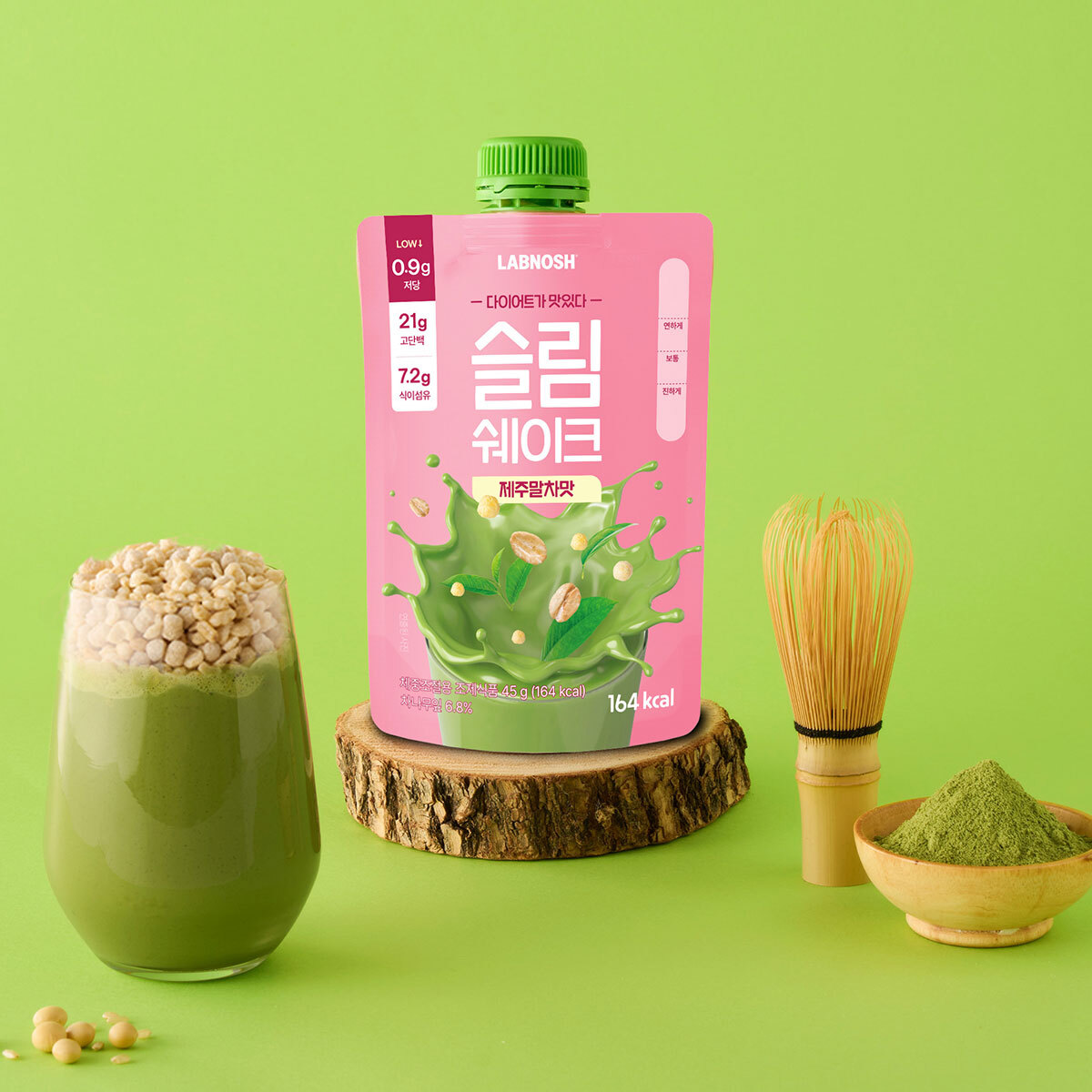 랩노쉬 슬림쉐이크 45g x 14개 - 제주말차맛