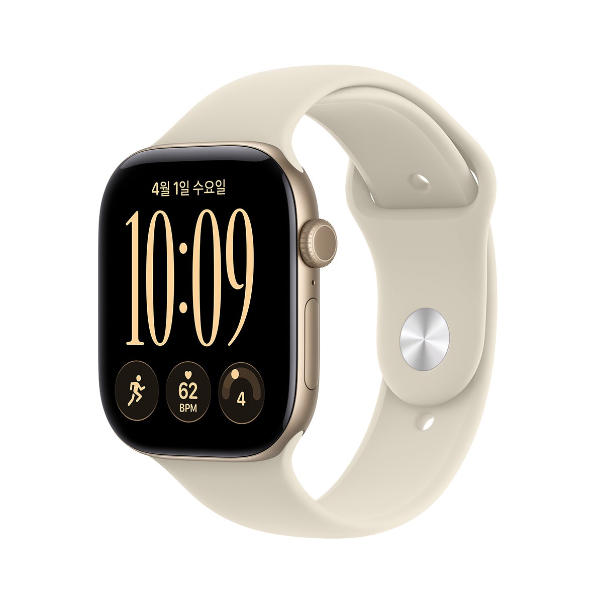 Apple 워치 시리즈 12 GPS 46mm 라이트 골드