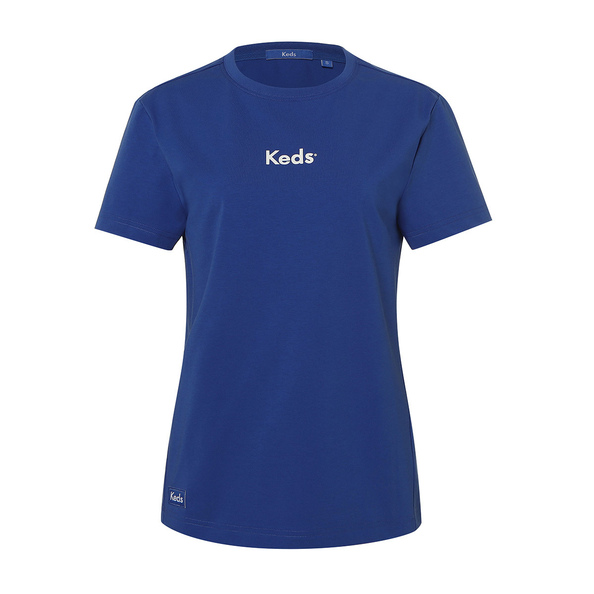 케즈 여성 반소매 크루넥 티셔츠 - 블루
