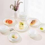 코렐 더블링 그린 디너웨어 세트 17P
