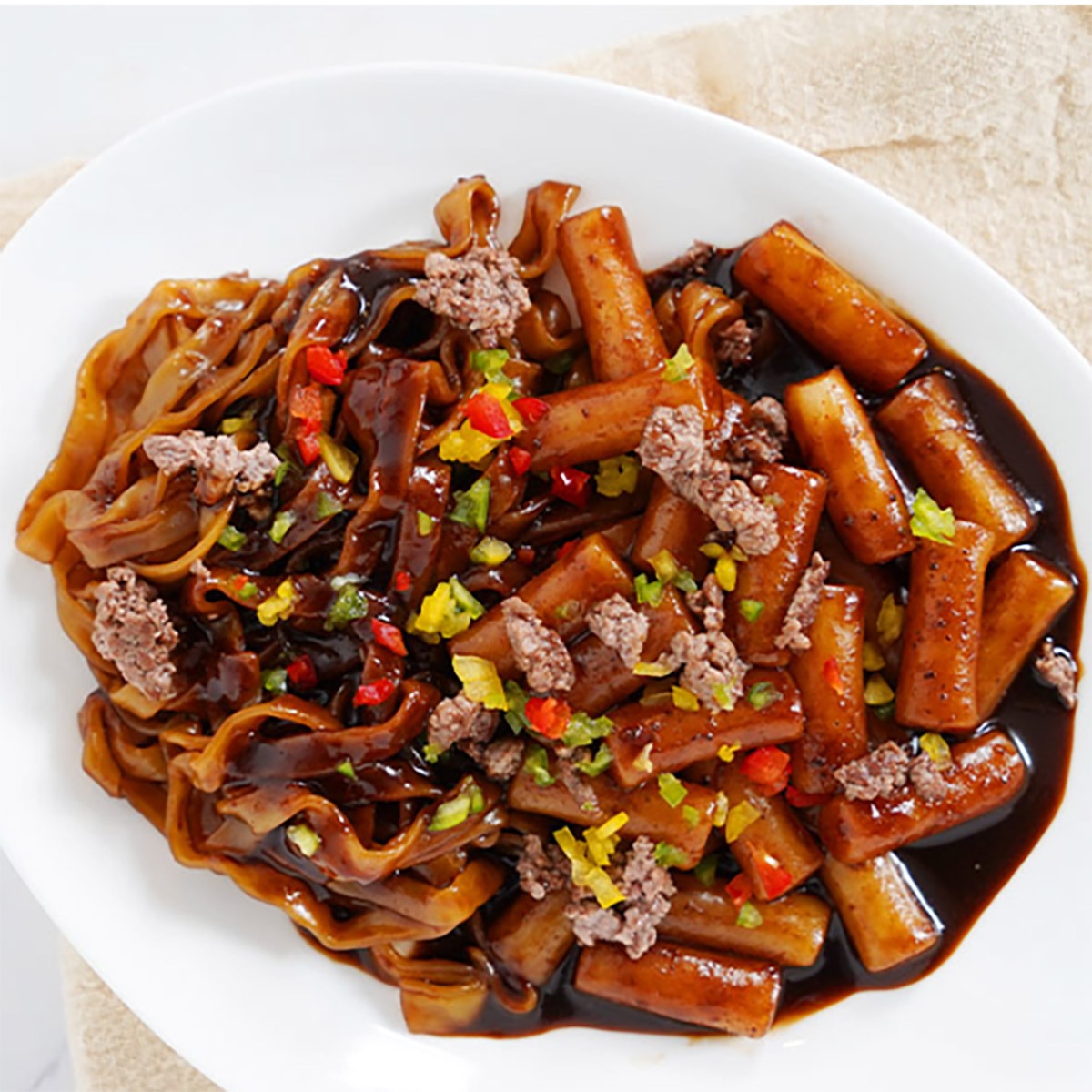 동원 떡볶이의 신 별미짜장칼떡볶이363gx 4