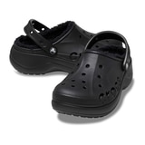 크록스 바야 플랫폼 라인드 클로그 - 블랙, 230mm 크록스 바야 플랫폼 라인드 클로그 - 블랙, 230mm