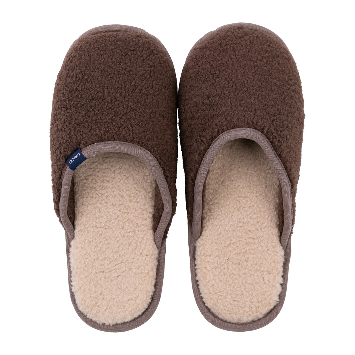 오리고 벨보아 실내화 세트 2P - 옵션3(브라운L+엘로우S)