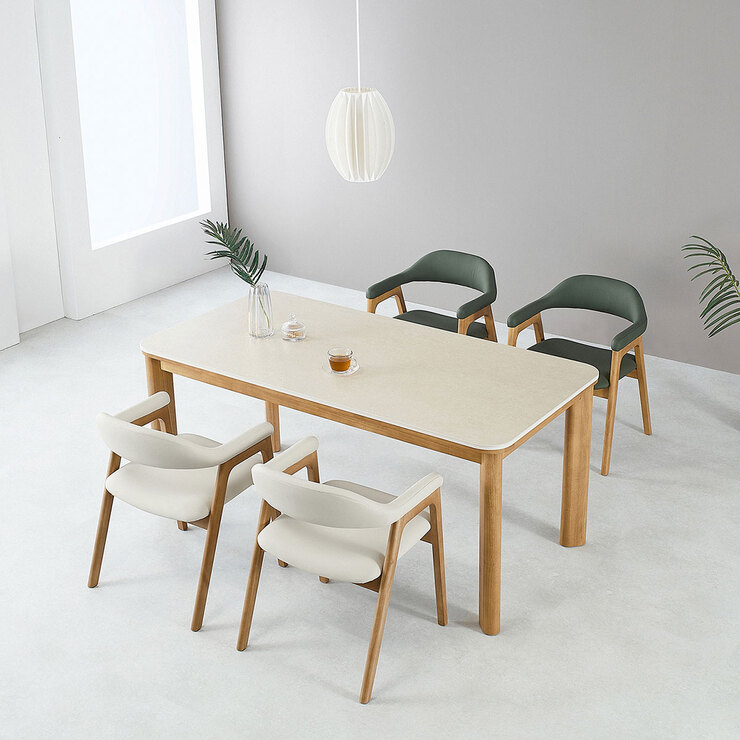The Rich 90 Double-Sided Ceramic Table Set for 4 683933