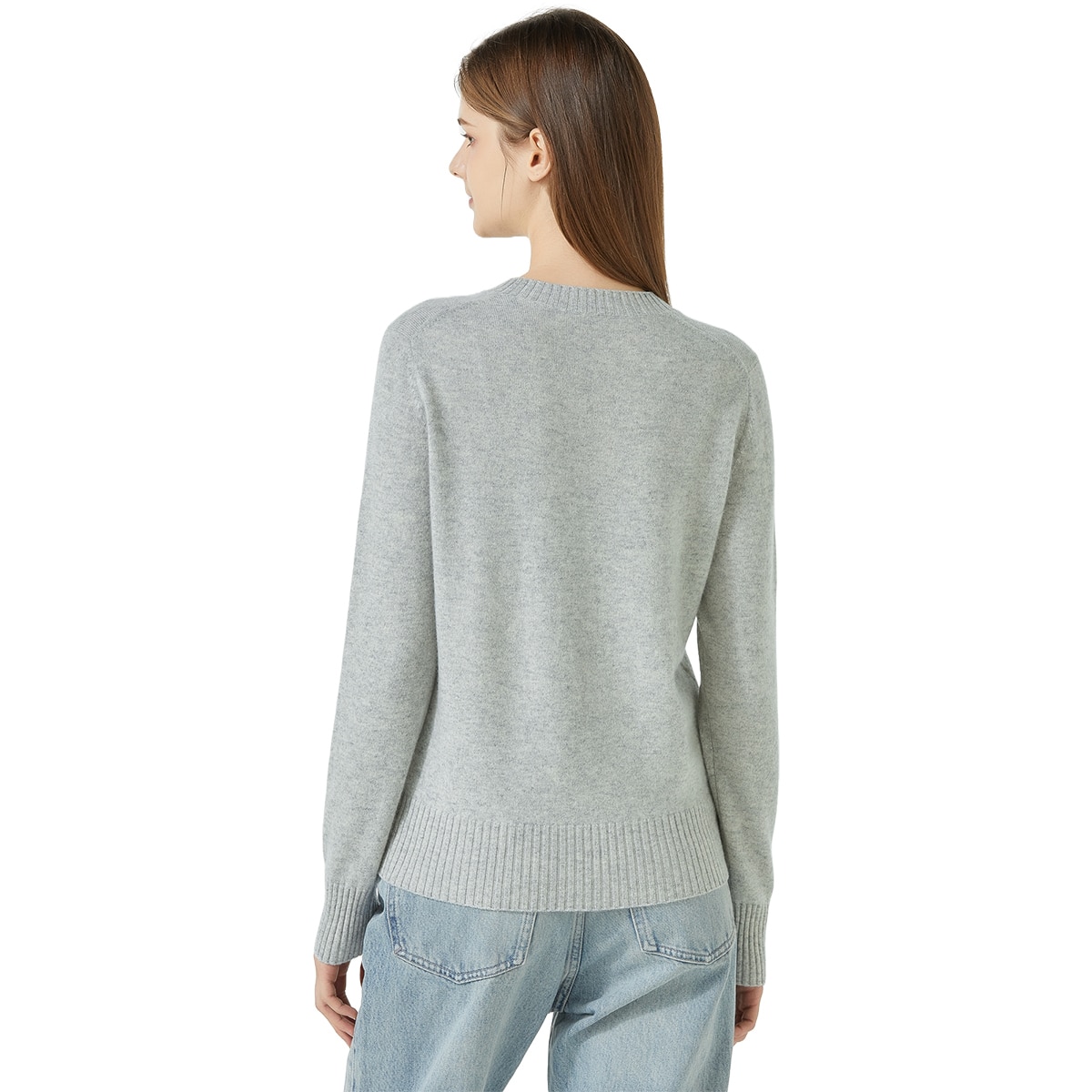 Lydia Vine Women's Cashmere 100% Knit - Cool Grey