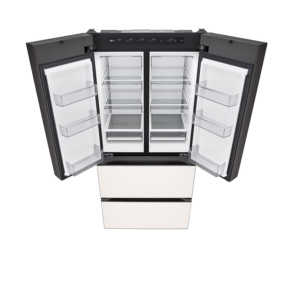 엘지 디오스 AI 오브제컬렉션 김치톡톡 491L- 글라스 베이지