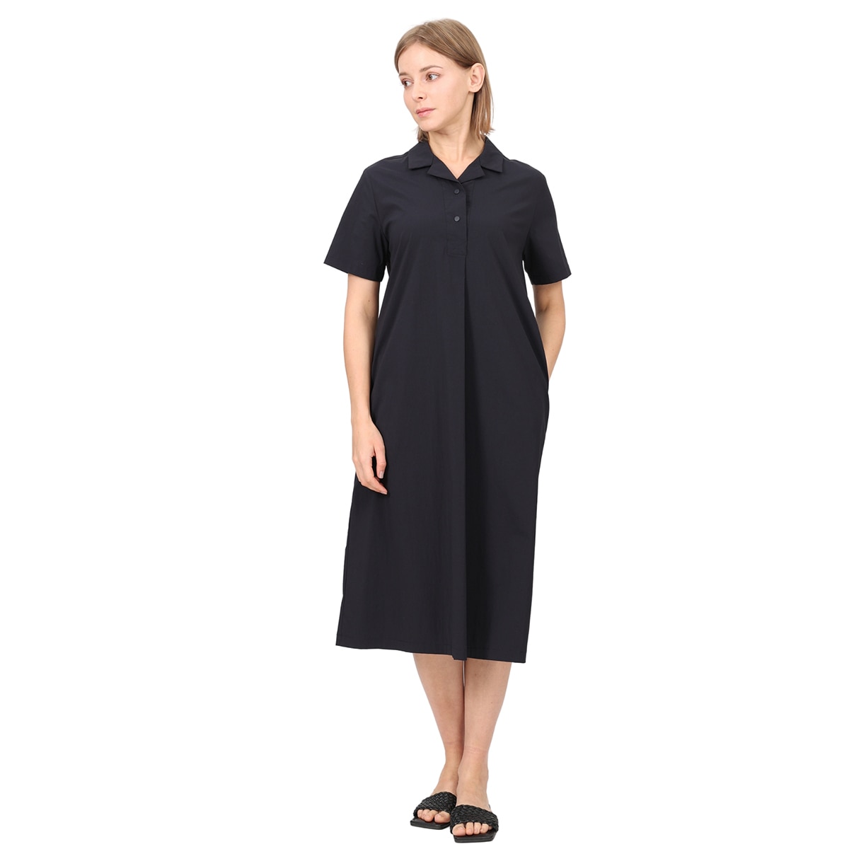 레니본 여성 나일론 카라 원피스