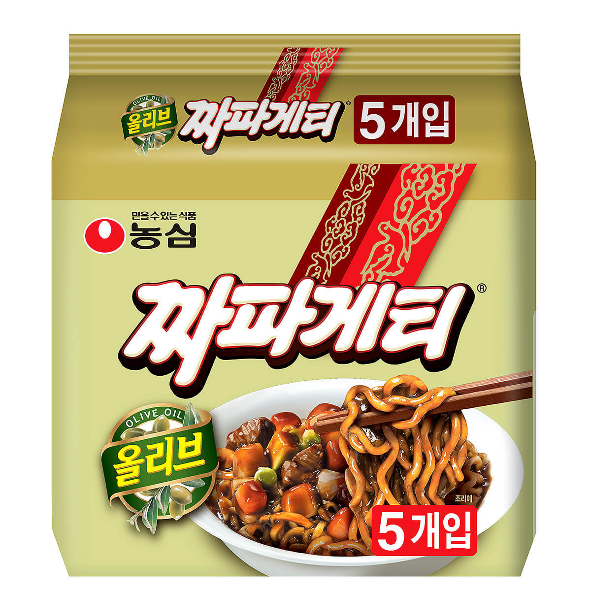 농심 올리브 짜파게티 140g x 5개입 x 8팩