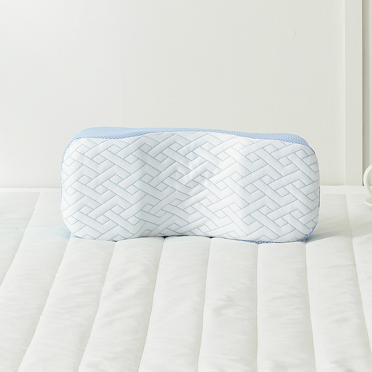 에이프릴앳홈 목편한 냉감 베개 38x16cm - 블루