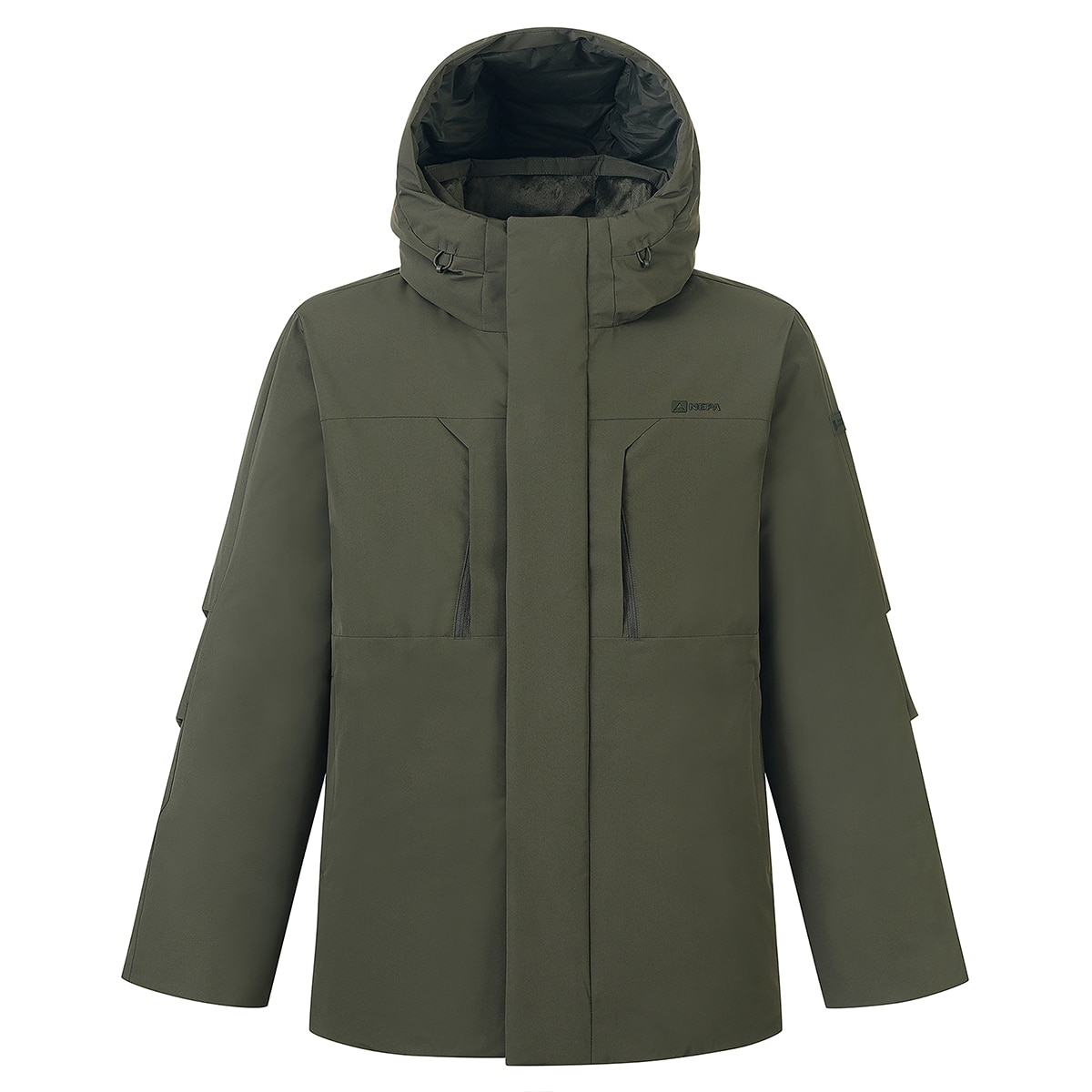 네파 남성 미드 구스다운 재킷 - 그레이시 카키 네파 남성 미드 구스다운 재킷 - 그레이시 카키