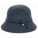 불레부 여성 울 버킷햇 - 차콜