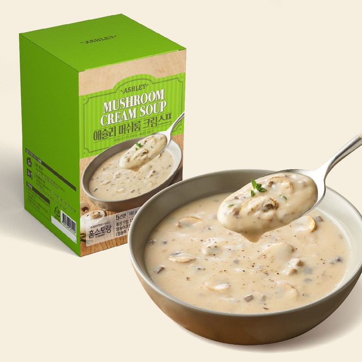 애슐리 홈스토랑 크림 스프 180g x 5 x 2 box - 머쉬룸 크림스프&스위트콘 크림스프 애슐리 홈스토랑 크림 스프 180g x 5 x 2 box - 머쉬룸 크림스프&스위트콘 크림스프