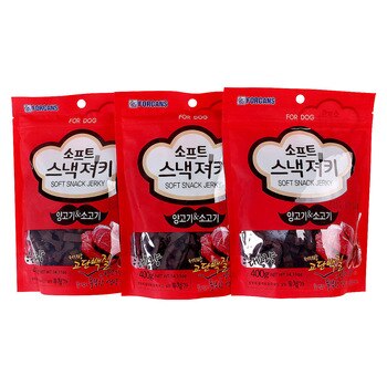 포켄스 애견 소프트 스낵져키 양고기&소고기 400g x 3팩 포켄스 애견 소프트 스낵져키 양고기&소고기 400g x 3팩