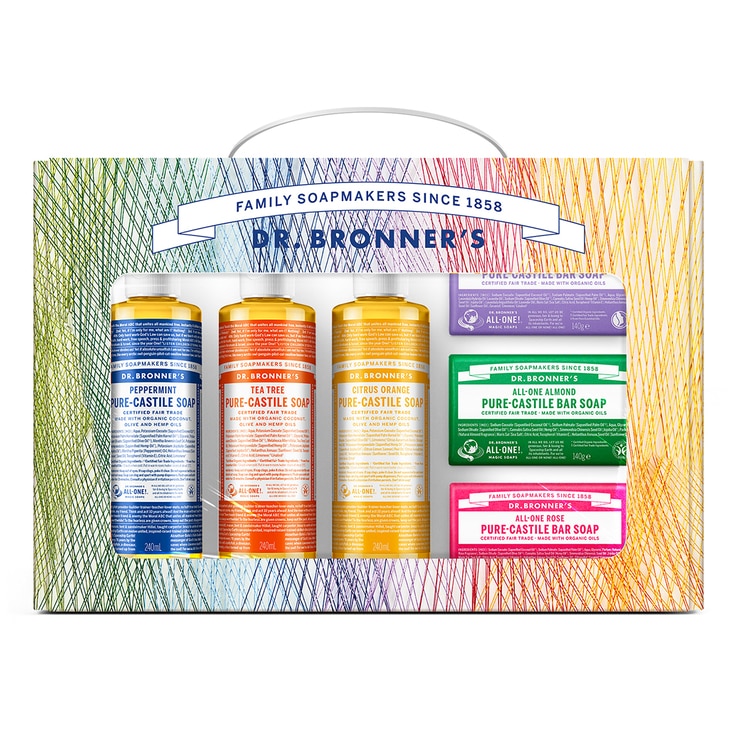 닥터브로너스 퓨어 캐스틸세트(캐스틸솝&바솝)