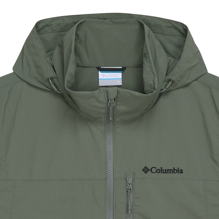 컬럼비아 남성 후드 베스트 - 카키, M