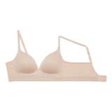 엘르 여성 엘라스틱 노와이어 브라 2매 - 라이트스킨/블랙, S