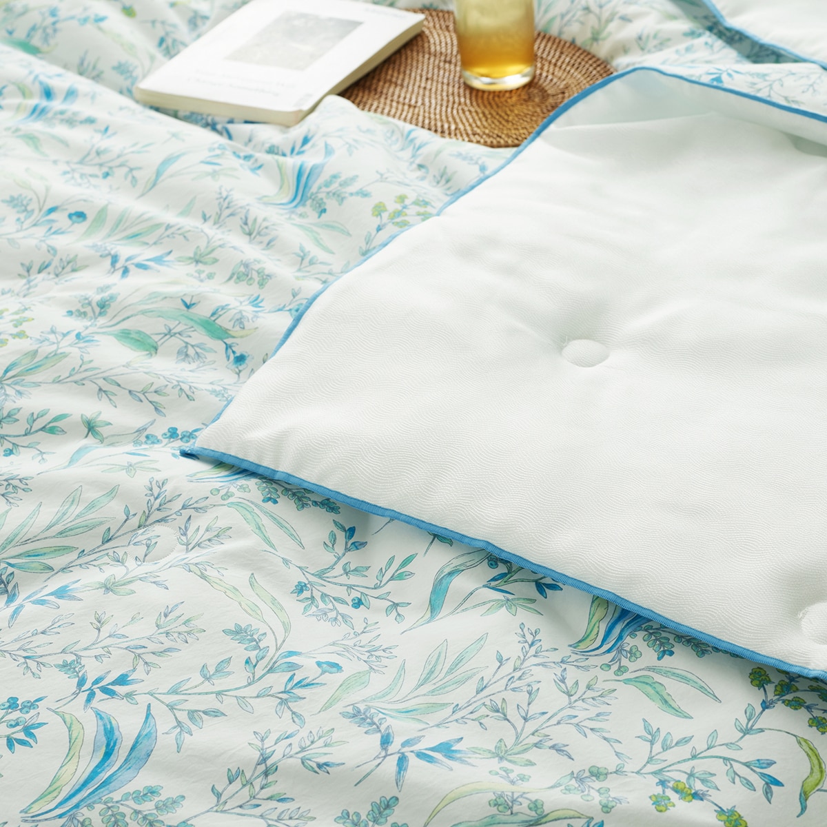 박홍근홈패션 인견/고밀도면 양면 이불 - 퀸, 블루