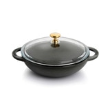 차세르 무쇠 주물 미니 웍 18cm - 캐비어