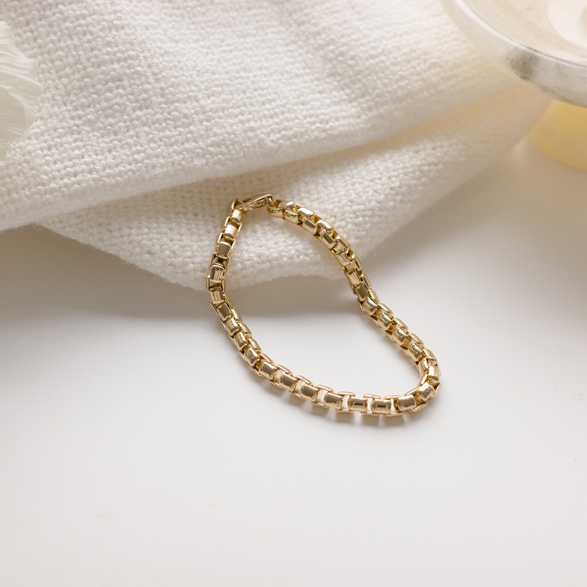 오루노 18K 골드 팔찌