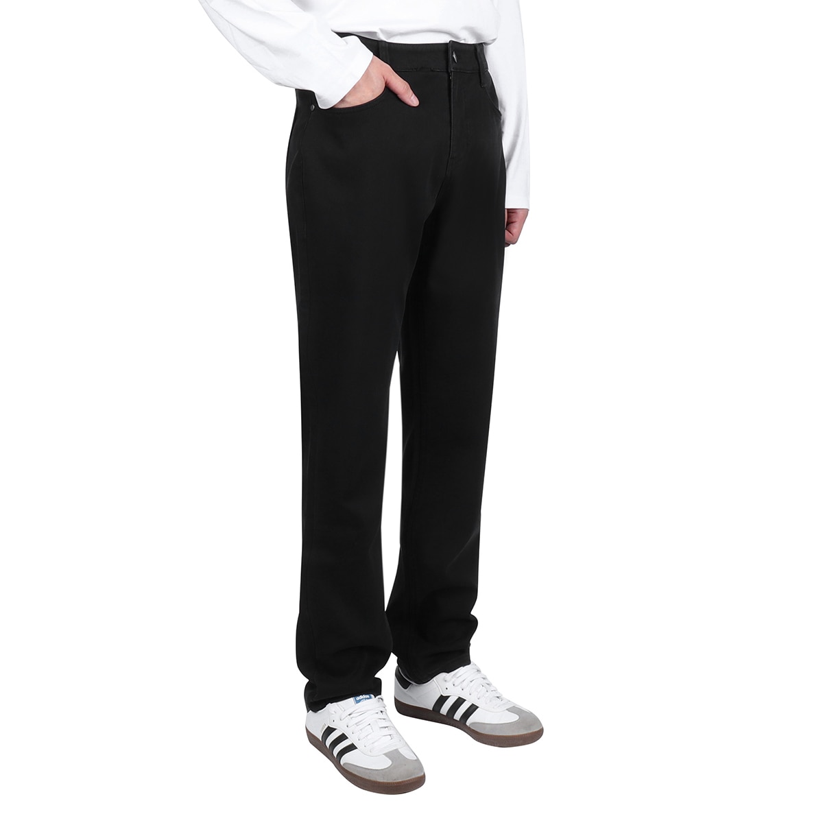 케네스콜 남성 본딩 청바지 - 블랙