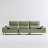 UND NA17 전체 천연 이태리 슈렁큰통가죽 4 인 소파