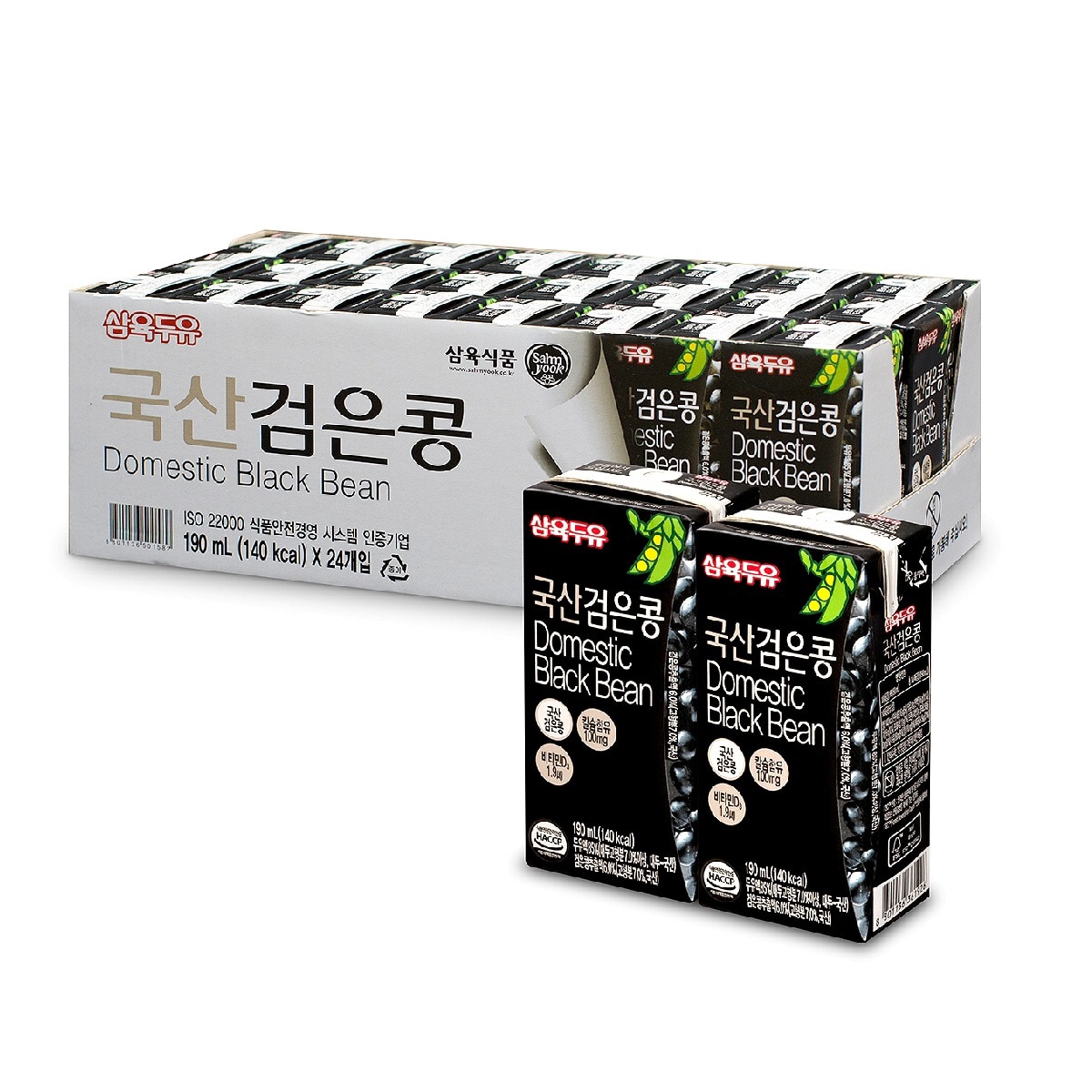 삼육두유 국산 검은콩 두유 190ml x 24개 x 3