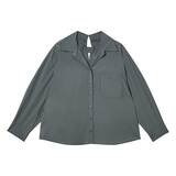 코데즈 컴바인 여성 루즈핏 셔츠 - 카키, S/M