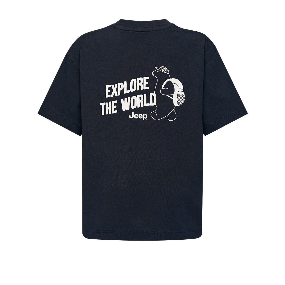 Jeep 키즈 반소매 로고 티셔츠 - 네이비