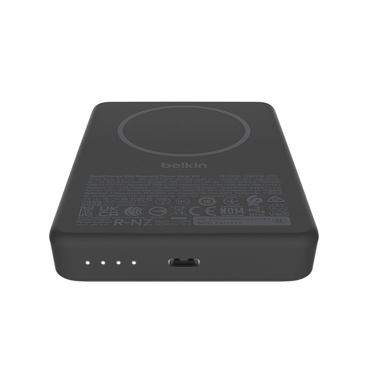 벨킨 10000mAh 초슬림 마그네틱 보조배터리 2PK - 블랙