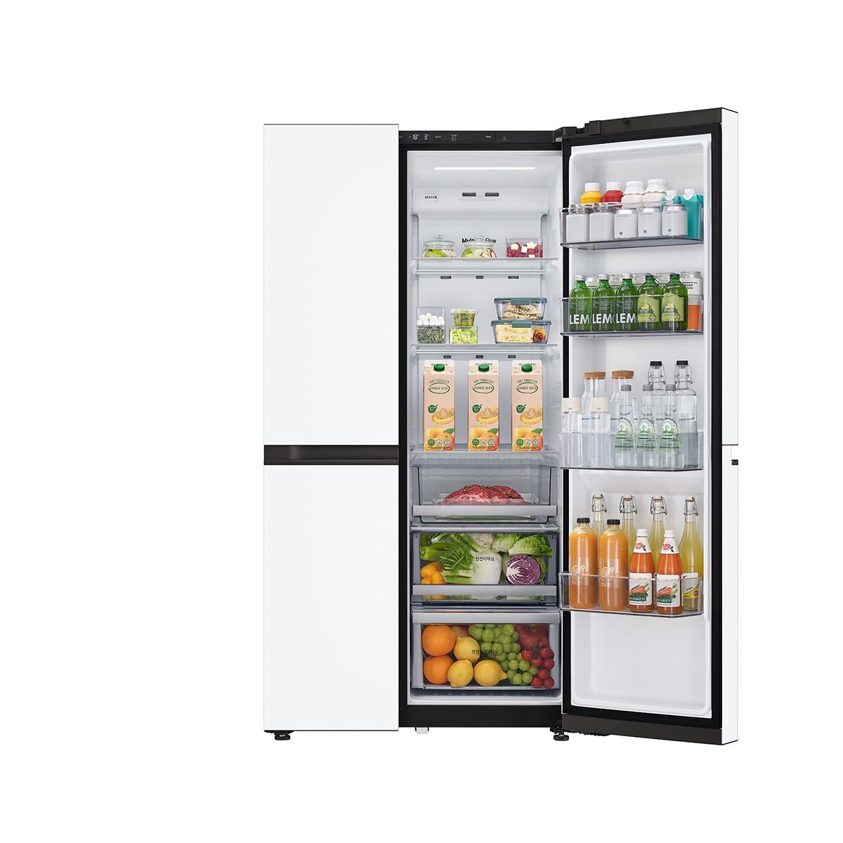 엘지 오브제 AI 양문형 832L, 메탈 에센스 화이트