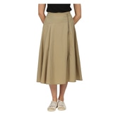 레니본 여성 플레어 스커트 - 베이지, S