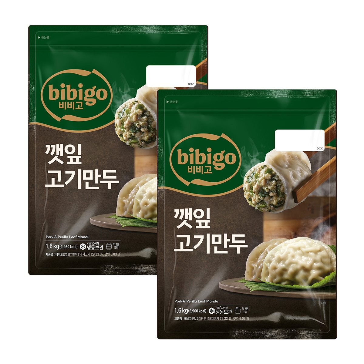 비비고 깻잎고기만두 1.6kg x 2 비비고 깻잎고기만두 1.6kg x 2
