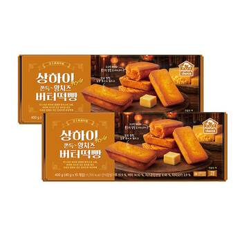 상하이 style 쫀득 황치즈 버터떡빵 40g x 10 x 2