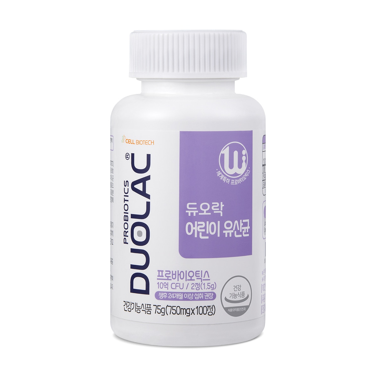 듀오락 어린이 유산균 750mg x 100정 x 192