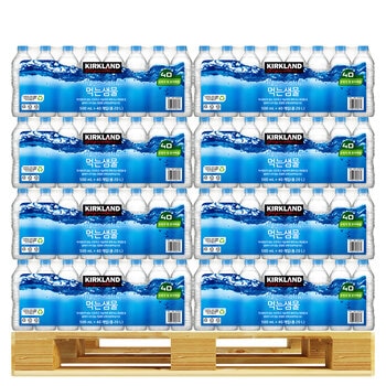 커클랜드 시그니춰 먹는 샘물 500ml x 40 x 49 팩 - 무라벨