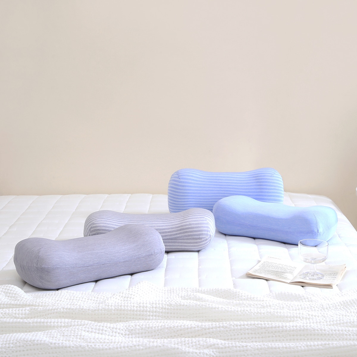 에이프릴앳홈 땅콩형 냉감 베개 2P