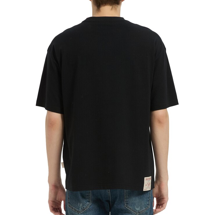 트루 릴리젼 남성 반소매 티셔츠 - 블랙