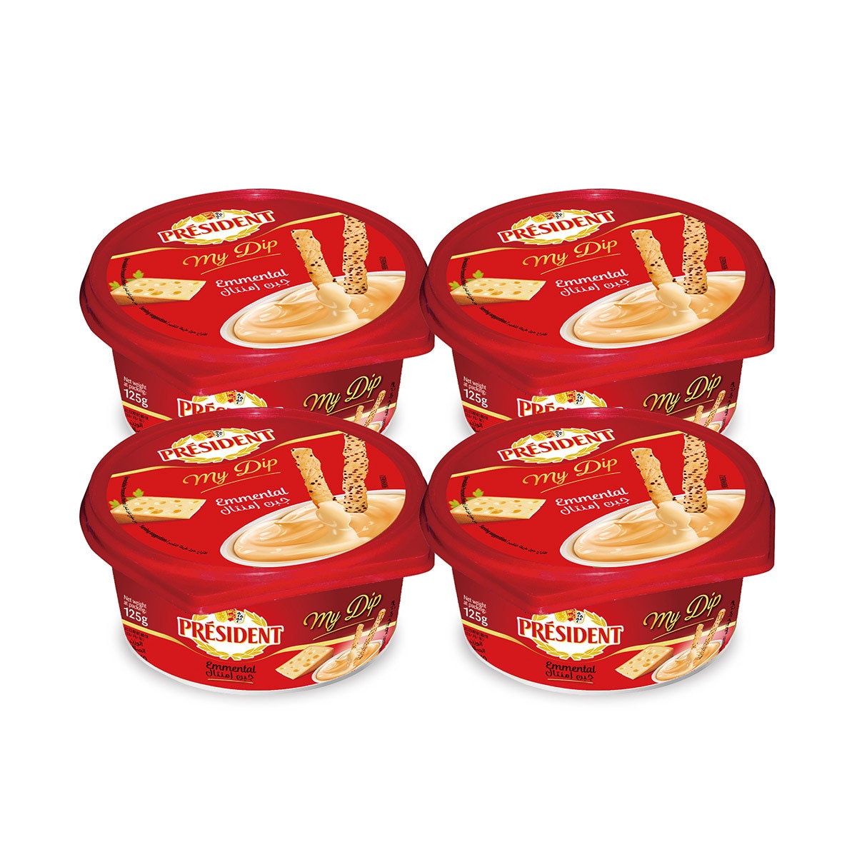 프레지덩 마이딥 에멘탈 125g x 4