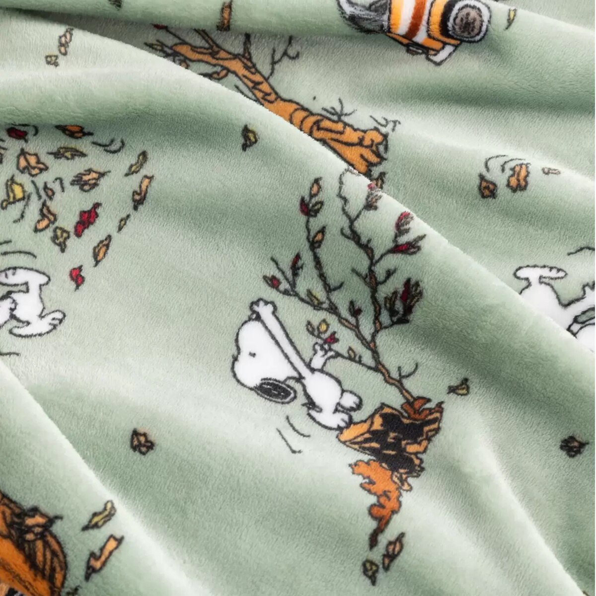 Peanuts 벨벳 담요 152 x 177cm - 세이지