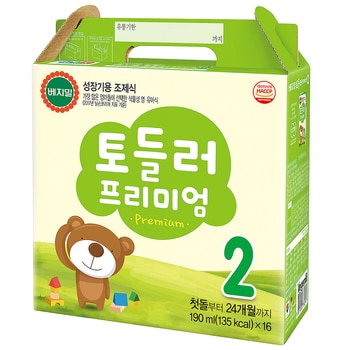 베지밀 토들러프리미엄2단계 190ml 16 x 4박스 베지밀 토들러프리미엄2단계 190ml 16 x 4박스