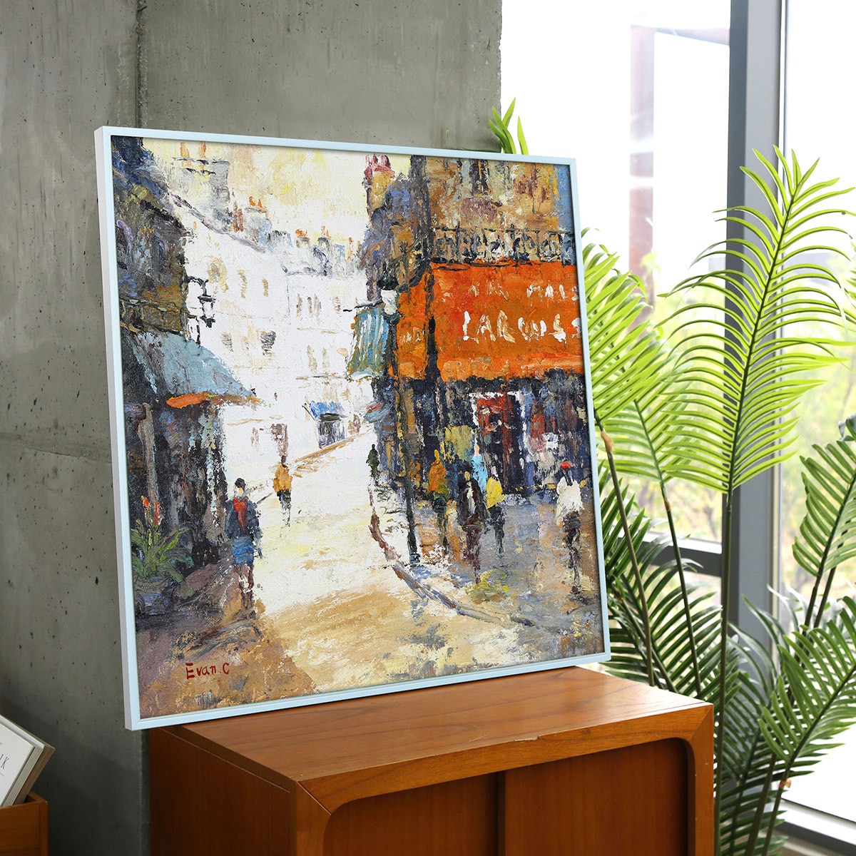 지클레 그림 액자 76x76cm - 파리카페