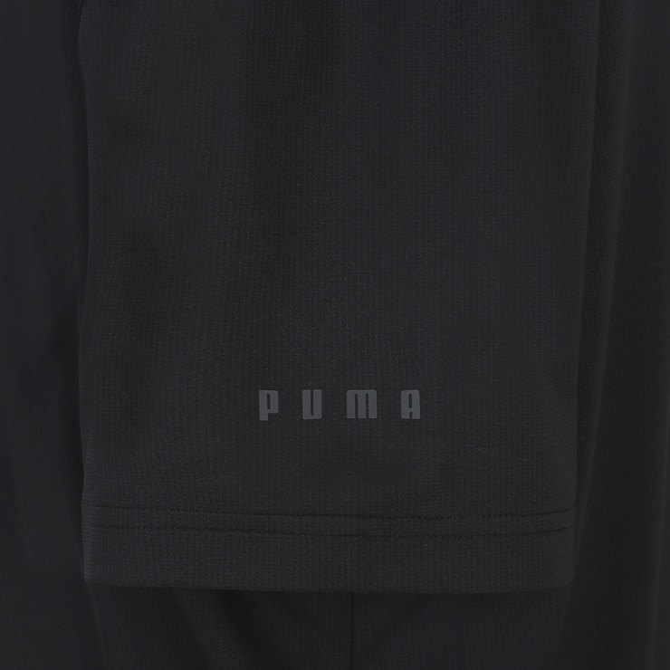 푸마 남성 반소매 러닝 티셔츠 - 블랙, L