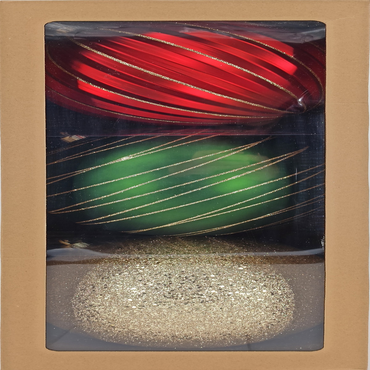 크리스마스 250mm 오너먼트 장식 3개 세트 - 레드/그린 크리스마스 250mm 오너먼트 장식 3개 세트 - 레드/그린