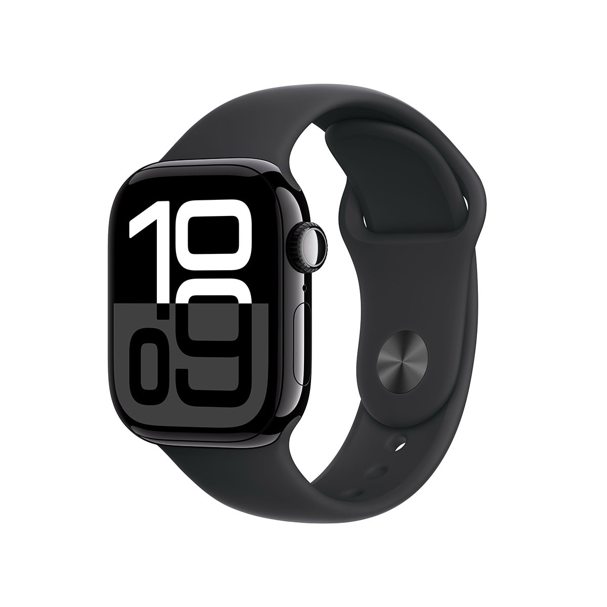 Apple 워치 10 42mm 제트블랙 블랙 스포츠 밴드 - S/M