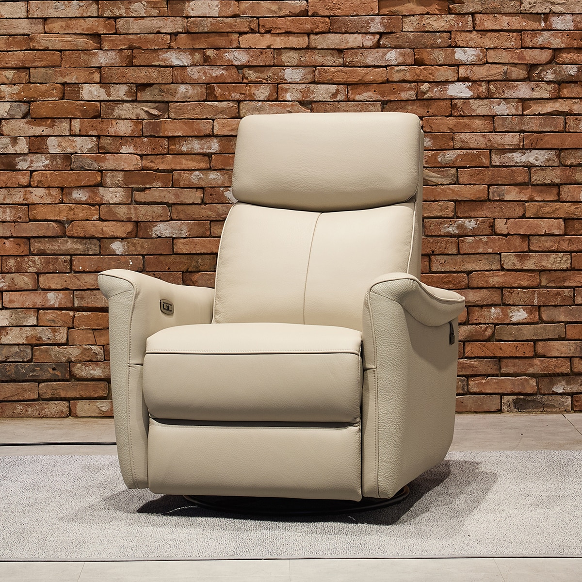 사트바 통가죽 모션스윙 전동리클라이너 1인