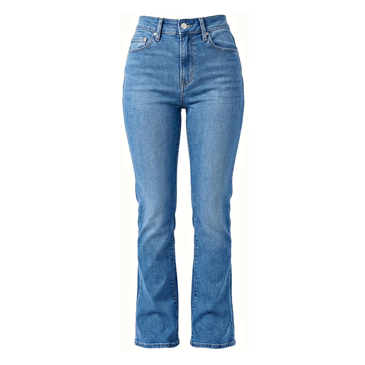 리바이스 여성 725 하이라이즈 부즈컷 청바지 - 미디엄 인디고